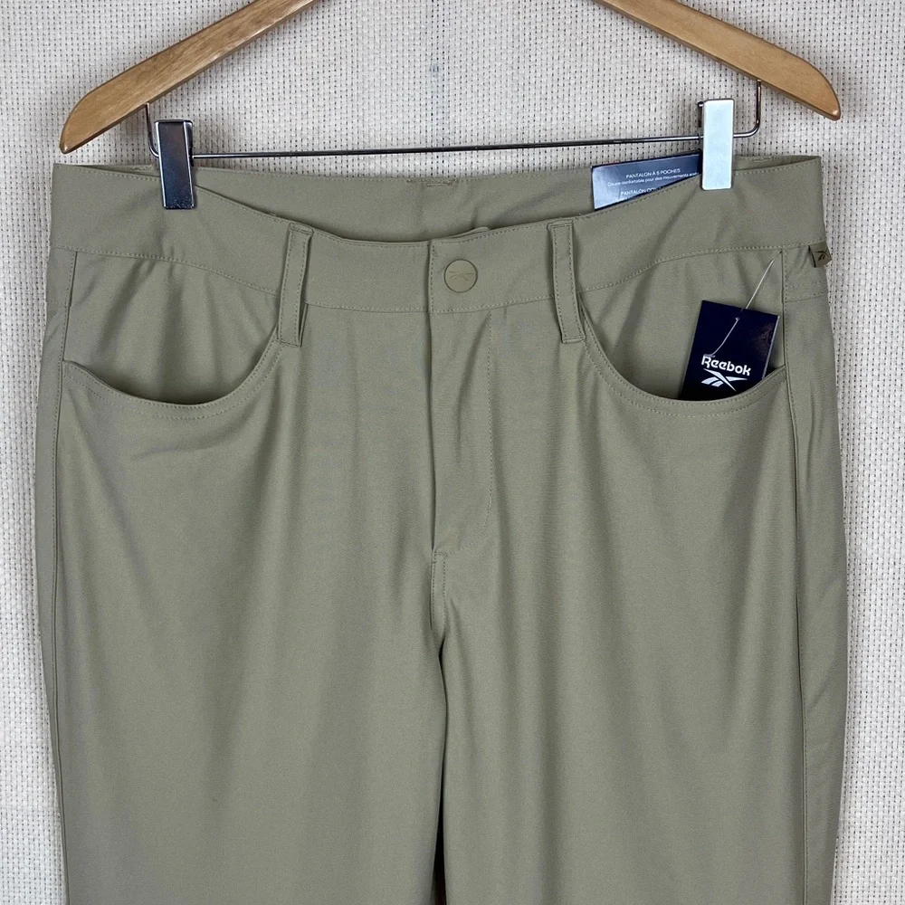 Reebok 5-Pocket 34x30 Voyager Beige Golf Pants Men's NWT